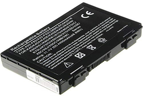 2-Power Compatible Asus K40, K50, F82 11.1v 4400mAh Laptop Battery Pack Replaces Original Part Number 90-NVD1B1000Y