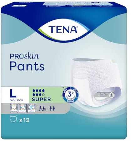 TENA PANTS SUPER GD 12 UN