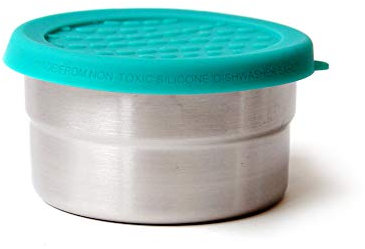 ECOlunchbox Blue Water Bento | Seal Cup Solo, Runddose aus Edelstahl mit Silikondeckel | Lunchbox | Brotdose | Bento Box