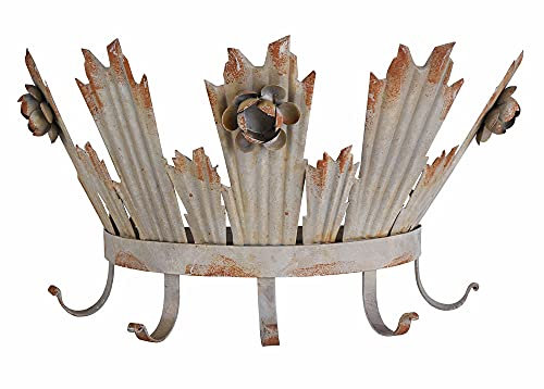 Wandregal Krone Hakenleiste Madonnenkrone Shabby Chic Haken Metall etg100 Palazzo Exclusiv