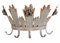 Wandregal Krone Hakenleiste Madonnenkrone Shabby Chic Haken Metall etg100 Palazzo Exclusiv