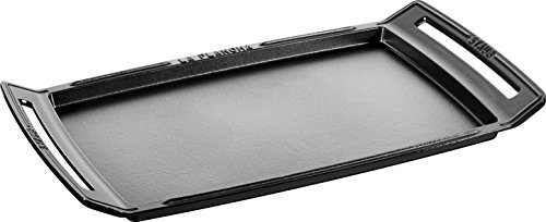 STAUB La Plancha Grillplatte Servierplatte Bratenplatte Gußeisen schwarz