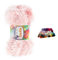 maDDma 100g Strickgarn Yumos Fransenstrickgarn Strickwolle, Pastellrosa