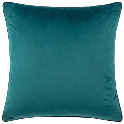 Riva Paoletti - Meridian Inspired Collection | Soft velvet cushion with contrast piping and polyester filling. 55 x 55cm. Ready to style.