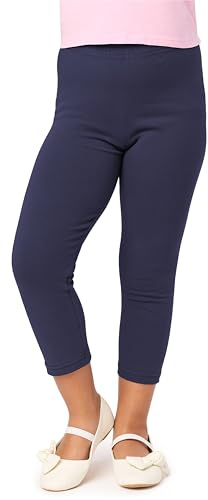 Merry Style Mädchen 3/4 Leggings aus Baumwolle MS10-226 (Marineblau, 134 cm)