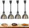 Aprilhp Speisenwärmer für Partys Buffets, Lebensmittel Wärmelampe Küche Lichter Buffet Speisenwärmer Metall Pendelleuchte Vintage Kronleuchter, Restaurant Equipment, 4 Pack