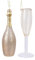 Christmas-Decorations Weihnachtskugeln Glas Champagner Set