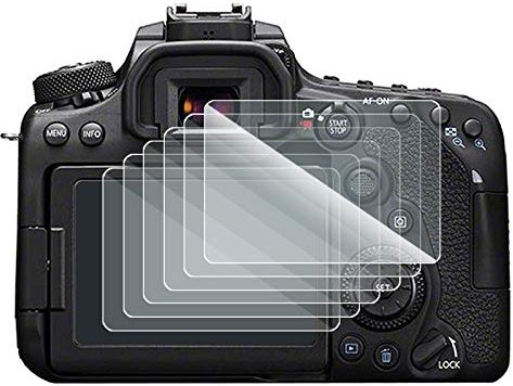 KARYLAX Flexible Nano Glass Screen Protector Film 9H Hardness, Ultra Thin 0.2 mm and 100% Transparent for Leica V-LUX 5 [Pack of 6]