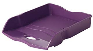 HAN Briefablage Re-LOOP - 6 STÜCK, 100% recycled, Dokumentenablage, Briefkorb, Briefhalter, Papierablage, bis Format DIN A4/C4 Unterlagen, 10298-957, lila