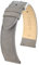 HIRSCH Unisex Uhrenarmband Nubukleder Modell Osiris 20 mm Grau