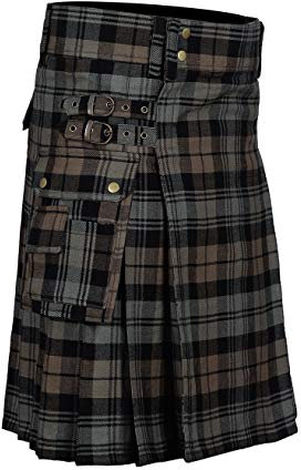 Kilts für Herren, Schottenkaro, ca. 8 m, 368 g, erhältlich in verschiedenen schottischen Tartans - - 58