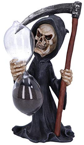 Nemesis Now Out of Time Sablier Motif Faucheuse Noir 20,5 cm