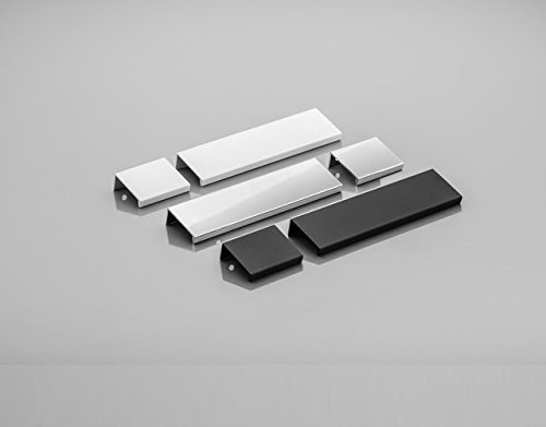 GTV Edge Mounted HEXI Pull-Out Kitchen Bedroom Cabinet Door Handle (C-192 / L-225mm, White)