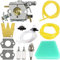 ZAMDOE C1U-W8 C1U-W14 Vergaser-Kit für Poulan 2150 1950 2050 2375 2550 Wild Thing Kettensäge, ersetzt WT-600 WT-624 WT-625 WT-89 WT-89 WT-324, mit Luftfilter-Kraftstoffleitung
