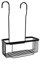 Nadi Collection | Estante ducha con colgador | ACERO INOXIDABLE | cesto ducha colgar grifo | Sin taladro | Color Blanco o negro mate | Soporta 15kg | 26 x 11 x 38cm (Negro mate)