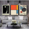 Abstrakte Kunstdrucke, Modernes, Minimalistisches Bauhaus-Poster, Wandkunst, 3-Teilig, Leinwand, Gemälde, Bild, Heimdekoration 16X24 Kein Rahmen