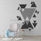 Triangle Overlap Effect Vinyl Wall Stickers Living Room Bedroom Fashion Office Home Decoration Art Stickers Wallpaper decal42x56cm
