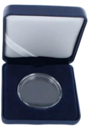 Lighthouse Blue Nobile Coin Case and Ultra Perfect Fit Capsule for 1 oz Gold Coins Krugerrand
