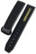 HAODEE Uhrenarmband für Omega Speedmaster, Edelstahl, Faltschließe, 20 mm, 21 mm, 22 mm, Gummi-Silikon-Armband (Farbe: Schwarz, Gelb, Schwarz, Größe: 22 mm)