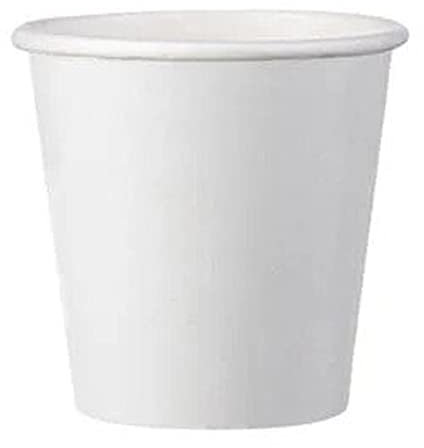 Intertan Q530052W Lot de 50 gobelets en papier à paroi simple Blanc Diamètre 62 mm Capacité 100 ml
