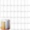 32 Stück Kunststoff-Buchstützen für Regale, transparente Acryl-Buchstützen, dekorativer Buch-Organizer, robuster Buchhalter, Büro-Buchstopper, Bücherregal, CDs, Videospiele