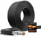 Oududianzi Solarkabel 6mm2 10m, PV Kabel 10/20/30/40/50/100m, H1Z2Z2-K Photovoltaik Kabel, Doppelt isoliert Verlängerungskabel für Photovoltaik Systeme (Schwarz,10m)