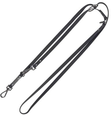 TRIXIE Hundeleine CityStyle S-M, 2,00 m/13 mm schwarz – Hochwertige PVC-Leine für Hunde, 3-Fach verstellbar – rutschfest, wasserabweisend & abwaschbar, 1971201