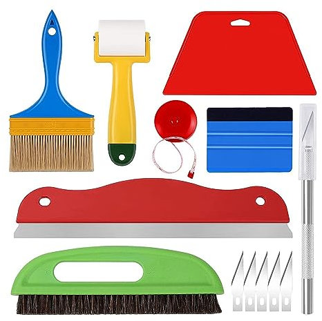 Knadgbft Grattoir en Vinyle Spatules en Vinyle Outil D'Emballage en Plastique Outils de Teinture des Vitres