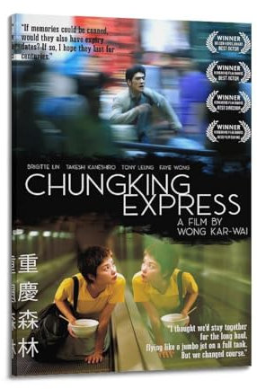 ALOEU Musikalbum Chungking Express 1 klassisches Filmposter Wandcollage Kit Leinwand Vintage Film Leinwand Poster Wandkunst Dekor Drucke Poster Moderne Leinwand Kunst Bilder für Wohnzimmer
