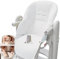 Baby Hochstuhl Kissenbezug, Baby Hochstuhl Bezug, Baby Esszimmerstuhl Sitzkissen PU-Leder Hochstuhl Sitzauflage Für Peg Perego, Kosmic Jané, Baoneo, Siesta Zero3, Beige, Hochstuhl