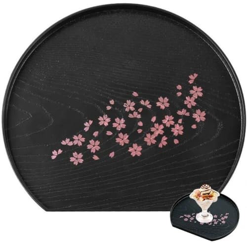 1pc Plastic Dinner Plate, Serving Tray, Japanese Tea Plate, Storage Plate, Dessert Snack Plate, Half Moon Tableware