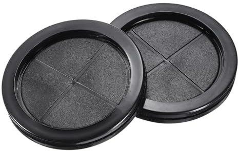 sourcing map Rubber Grommet Round Double-Sided Mount Dia 80 mm ID 70 mm for Wire Protection 4pcs