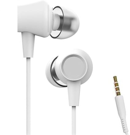 MULTIMEDIA Shopping Mg, Auricolari con Filo, in-Ear Stereo con Microfono integrato, Comando a un pulsante, suono cristallino e bassi profondi, compatibile con i dispositivi per cuffie jack da 3,5 mm