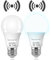 Vanpus Dusk to Dawn Light Bulbs,Motion Sensor Light Bulb, Auto On/Off Radar Sensing Bulb, E27 LED Light Bulb, 12W (6000k),Night Lamp for Stairs, Garages, Corridors, Courtyards, etc (2 Pack)