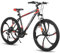 Hiland Mountainbike, 6 Speichen, 21 Gänge Schaltung, Aluminium Rahmen 26 Zoll Räder, Scheibenbremse Fahrrad für Männer Frauen Herren MTB-Fahrrad, Schwarz