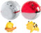 NEUNEL Cartoon Ball, 2 Spielzeug Ball mit 2 Mini Figuren, Ball mit Figur, Bälle zum Werfen für Kinder, Mini-Figuren-Set, Geschenke für Jungen und Mädchen