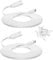2Pack 25FT Type C Extension Cable for CCTV Security Camera,Ring Pan-Tilt Indoor Cam (2024 Release),Tapo TP-Link 2K C120 Camera,Petcube Cam Indoor/Cam 3/S330,Flat USB C Extension Charging Cord