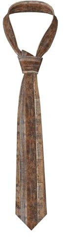 Hgbbdyyjj Braune Herren-Krawatte aus Holz, langlebig, personalisierbar, für mehrere Szenarien, Schwarz , One size