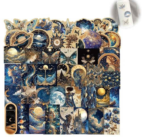 AzureRay 50 Stück Anime Graffiti Sticker - Ästhetische Wasserdichte Aufkleber für Scrapbook, Laptop & Koffer | Vintage Design für Teenager