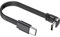 DRHTDXEJ Silicone Flat 240W USB C Cable USB C Male To Female Cable For Gaming Laptops And Docking Stations 10cm/20cm/50cm