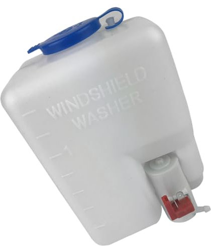 HEALEEP 12v Autowindschutzscheibenreinigungsflasche Kit Mit Pumpe Universelles Wischwasserreservoir Für SUV LKW Und Geländewagen Langlebiges Material Einfache Installation Weiß