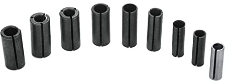 9 verschiedene Größen Router Collet Driver Adapter Konvertieren Holzbearbeitung Router Bit Chuck Collet Stahl Router Collet Chuck Drise Router Adapter Split