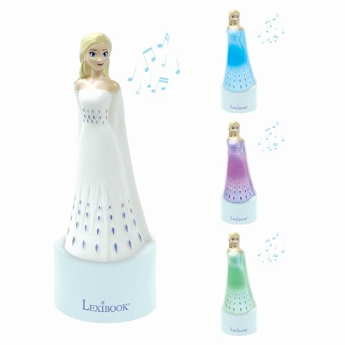 LEXIBOOK, Frozen Luz Nocturna con Altavoz, NS01FZLXB