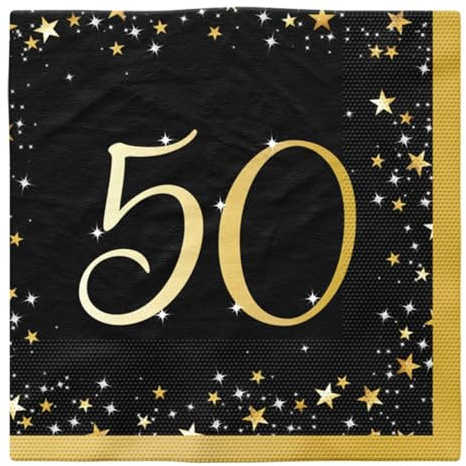 Starlight Birthday Servietten | 20Stk./33x33cm #50