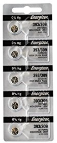 Energizer Lot de 5 Piles Bouton 393, 1,5 V (Eveready #)