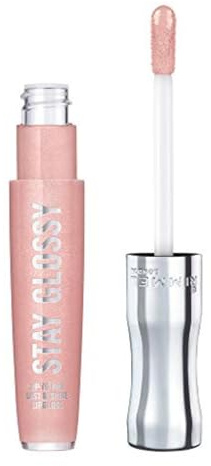 Rimmel Stay Glossy Lip Gloss - Non-Sticky and Lightweight Formula for Lip Color and Shine - 110 Dorchester Rose, .18oz