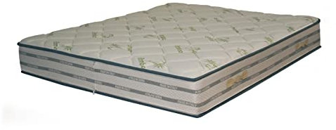 Fodera Memory Bamboo Supval con Topper Super Comfort per materasso da 18 o 20 cm - Sfoderabile doppia cerniera - Lavabile (120x190x20)