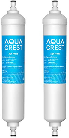 AQUA CREST AQF-FF33B AQF-GXRTQR Wasserfilter, bleifrei, lebensmittelechtes Material, fortschrittlicher Aktivkohleblock, weiß
