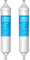 AQUA CREST AQF-FF33B AQF-GXRTQR Wasserfilter, bleifrei, lebensmittelechtes Material, fortschrittlicher Aktivkohleblock, weiß
