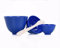 MKDental Three PCS Blue New Flexible Silicone Mixing Bowls with Spatulas Grip